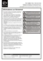 Preview for 20 page of Parrot Uncle F6116BK110V Installation & Operating Instructions Manual