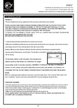 Preview for 11 page of Parrot Uncle F8307 Installation & Operating Instructions Manual