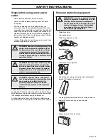 Preview for 5 page of Partner K750 Operator'S Manual