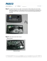 Предварительный просмотр 2 страницы PASCO PS-2600 Battery Replacement Instructions