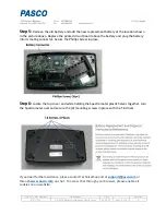 Предварительный просмотр 4 страницы PASCO PS-2600 Battery Replacement Instructions