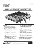 PASCO SCIENCEWORKSHOP 750 Instruction Sheet preview