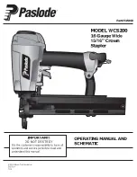 Paslode WCS200 Operating Manual And Schematic preview