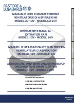 Pastore & Lombardi 12V Operator'S Manual preview