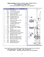 Предварительный просмотр 10 страницы patio PC-02 CAB Assembly Instructions/Use And Care Manual