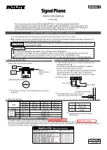 Patlite Signal Phone Instruction Manual предпросмотр