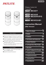 Patlite WIO-B1T Instruction Manual предпросмотр