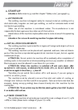 Preview for 10 page of Paton ProMIG-200 Data Sheet And Operating Manual