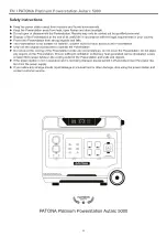 Preview for 21 page of PATONA Platinum Powerstation Autarc 5000 Manual