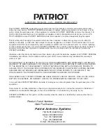 Preview for 2 page of Patriot Antenna Rx Installation & Assembly Instructions Manual