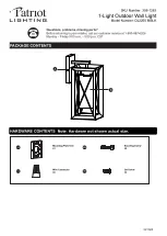 Patriot Lighting DJ2250 MBLK Instructions preview