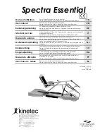 Patterson Medical Kinetec Spectra Essential User Manual preview