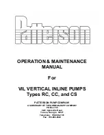 Patterson RC Operation And Maintenance Manual preview