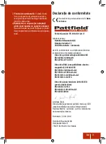 Preview for 75 page of Pattfield Ergo Tools PE-108 US Manual