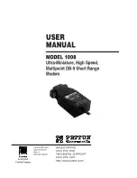 Preview for 1 page of Patton electronics 1008 User Manual