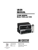 Patton electronics 1068 User Manual preview