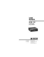 Preview for 1 page of Patton electronics 1226 User Manual