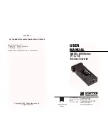 Preview for 1 page of Patton electronics 2090 Series User Manual