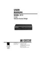 Patton electronics 2111 User Manual preview