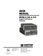 Preview for 1 page of Patton electronics 2156 User Manual
