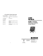 Preview for 1 page of Patton electronics 470 Series User Manual