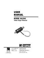 Preview for 1 page of Patton electronics 542 User Manual