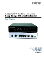 Preview for 1 page of Patton electronics CopperLink 2160 Series User Manual