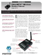 Patton electronics EtherBITS 2211 Brochure & Specs preview