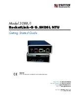 Patton electronics RocketLink-G 3088/I Getting Started Manual предпросмотр