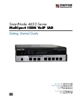 Preview for 1 page of Patton electronics SmartNode 4650 Series Getting Started Manual