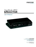 Preview for 1 page of Patton electronics SMARTNODE 4900 User Manual