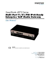 Patton SmartNode 4970 Series User Manual preview