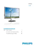 Philips BRILLIANCE 273P3 User Manual preview