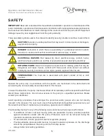 Preview for 5 page of Q-Pumps QTS Series Operation And Maintenance Manual