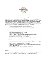 Preview for 2 page of Q-Stoves Q 05 Use And Care Manual