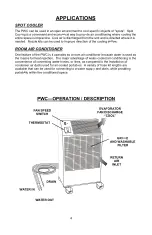 Preview for 6 page of QA OCEANAIRE PWC60 Engineering, Installation And Service Manual