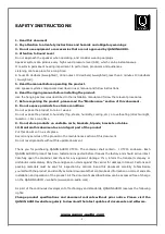 Предварительный просмотр 2 страницы Qanon TC15 Quick Start Manual