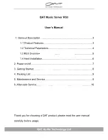 QAT RS3 User Manual preview