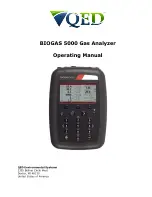 QED BIOGAS 5000 Operating Manual предпросмотр