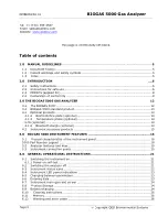 Preview for 2 page of QED BIOGAS 5000 Operating Manual