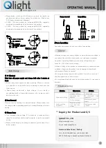 Preview for 2 page of Qlight S100S Operating Manual