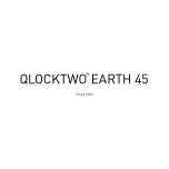 QLOCKTWO EARTH 45 Instructions For Use Manual preview