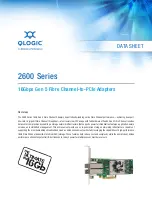 Qlogic 2600 series Specifications preview