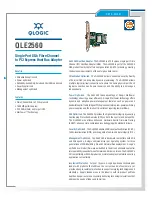 Qlogic QLE2560 Specifications preview