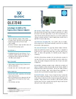 Qlogic QLE7240 Specifications preview
