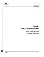 Qlogic QLogic Fibre Channel Switch Event Message Manual preview