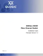 Qlogic SANbox 5802V Installation Manual preview