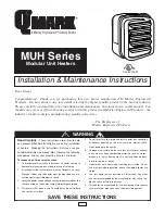 Предварительный просмотр 1 страницы Qmark MUH Series Installation & Maintenance Instructions Manual