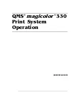 Предварительный просмотр 1 страницы QMS Magicolor 330 Manual