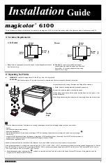 Preview for 1 page of QMS Magicolor 6100 Installation Manual